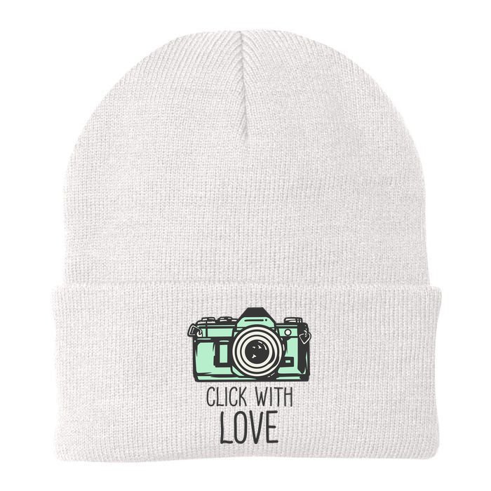 Click With Love With Camera Beanie