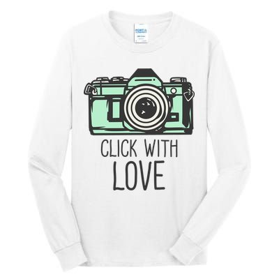 Click With Love With Camera Tall Long Sleeve T-Shirt