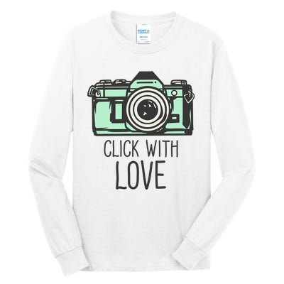 Click With Love With Camera Tall Long Sleeve T-Shirt