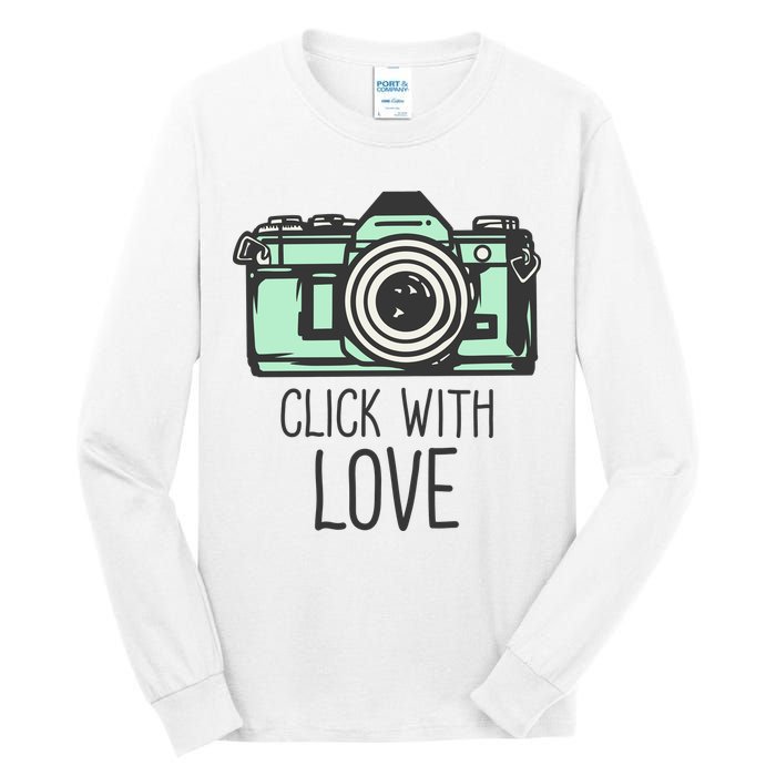 Click With Love With Camera Tall Long Sleeve T-Shirt