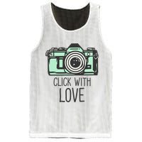 Click With Love With Camera Mesh Reversible Basketball Jersey Tank