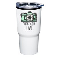 Click With Love With Camera Tumbler