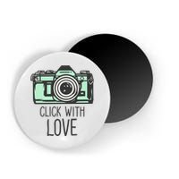 Click With Love With Camera Magnet
