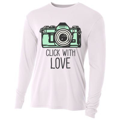 Click With Love With Camera Cooling Performance Long Sleeve Crew