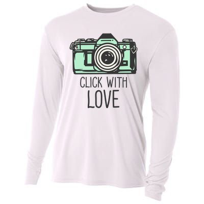 Click With Love With Camera Cooling Performance Long Sleeve Crew