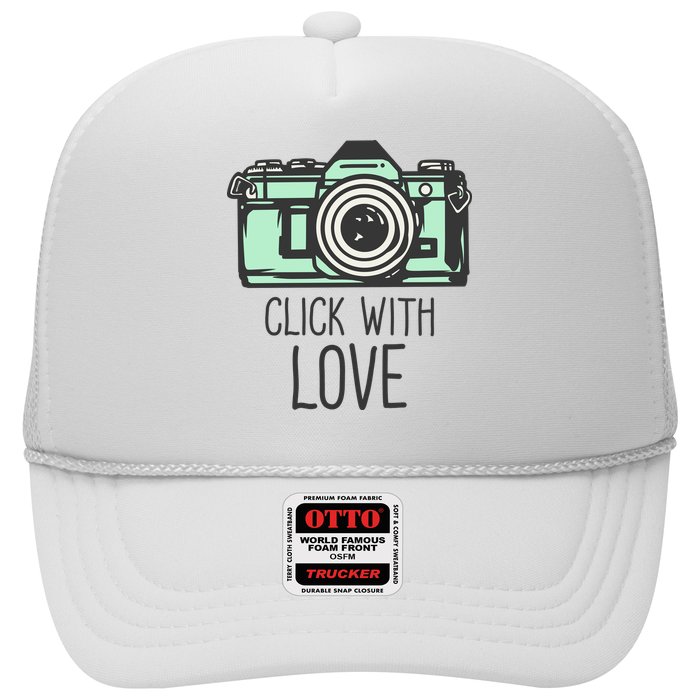 Click With Love With Camera Trucker Hat
