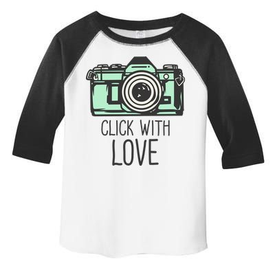 Click With Love With Camera Toddler Fine Jersey T-Shirt