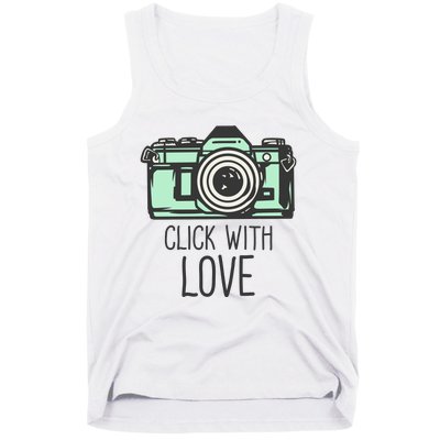 Click With Love With Camera Tank Top