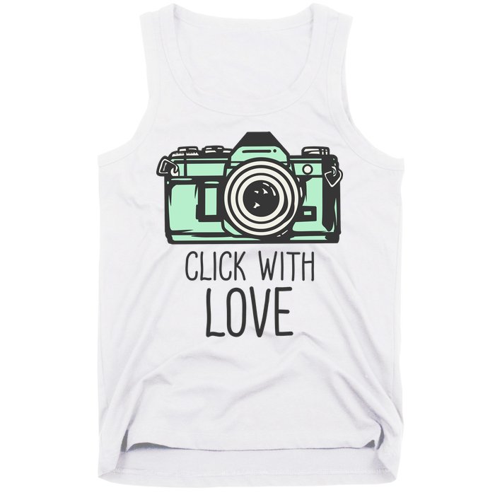 Click With Love With Camera Tank Top