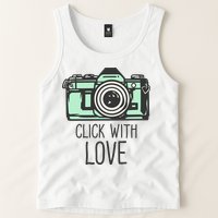 Click With Love With Camera Tank Top
