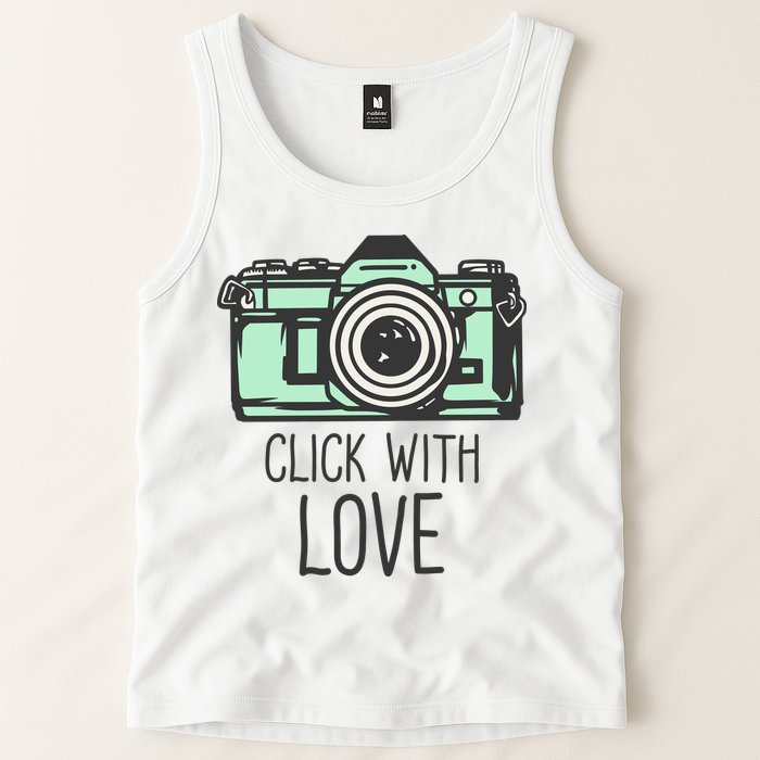 Click With Love With Camera Tank Top