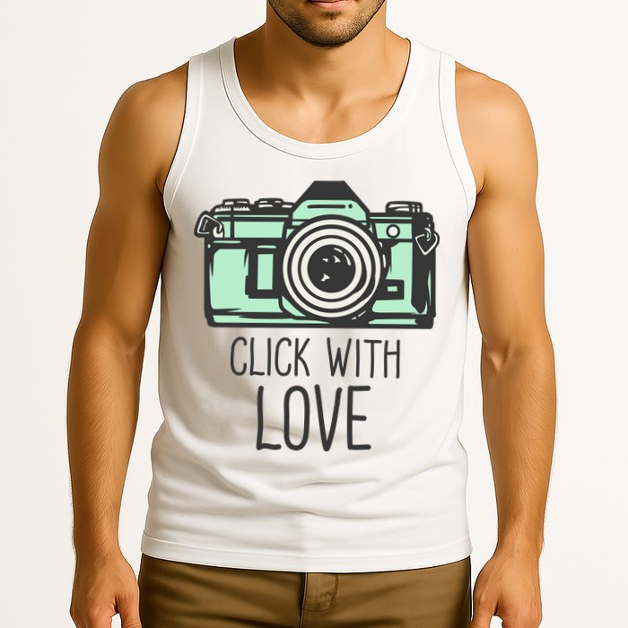 Click With Love With Camera Tank Top