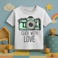 Click With Love With Camera Toddler T-Shirt
