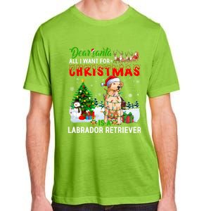 Christmas With Labrador Retriever Santa Family Xmas Pajama Cool Gift Adult ChromaSoft Performance T-Shirt