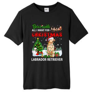 Christmas With Labrador Retriever Santa Family Xmas Pajama Cool Gift Tall Fusion ChromaSoft Performance T-Shirt