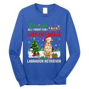 Christmas With Labrador Retriever Santa Family Xmas Pajama Cool Gift Long Sleeve Shirt