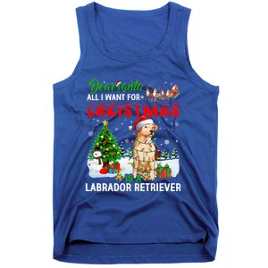 Christmas With Labrador Retriever Santa Family Xmas Pajama Cool Gift Tank Top