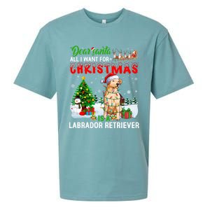 Christmas With Labrador Retriever Santa Family Xmas Pajama Cool Gift Sueded Cloud Jersey T-Shirt