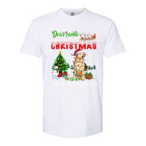 Christmas With Labrador Retriever Santa Family Xmas Pajama Cool Gift Softstyle CVC T-Shirt