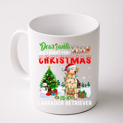 Christmas With Labrador Retriever Santa Family Xmas Pajama Cool Gift Coffee Mug