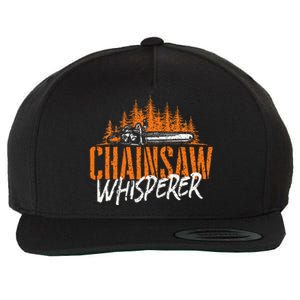 Chainsaw Whisperer Lumberjack Logger Woodworker Woodsman Wool Snapback Cap