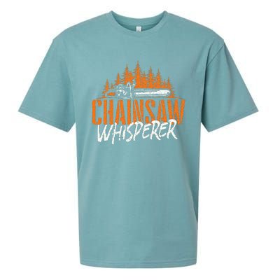 Chainsaw Whisperer Lumberjack Logger Woodworker Woodsman Sueded Cloud Jersey T-Shirt