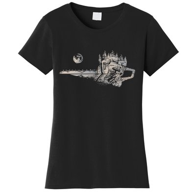 Chainsaw Woodworker Lumberjack Arborist Chainsaw Women's T-Shirt