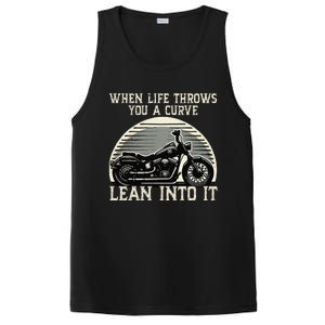 Cute When Life Throws You A Curve Lean Into It Gift PosiCharge Competitor Tank