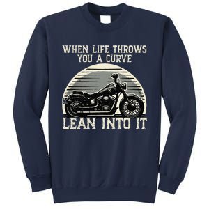 Cute When Life Throws You A Curve Lean Into It Gift Sweatshirt