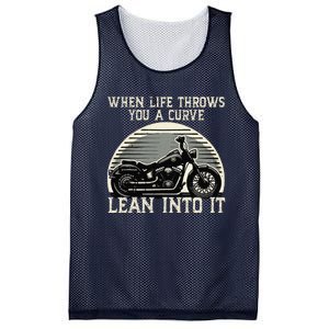 Cute When Life Throws You A Curve Lean Into It Gift Mesh Reversible Basketball Jersey Tank