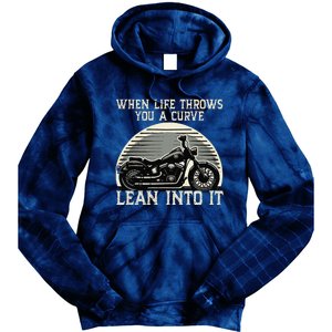 Cute When Life Throws You A Curve Lean Into It Gift Tie Dye Hoodie