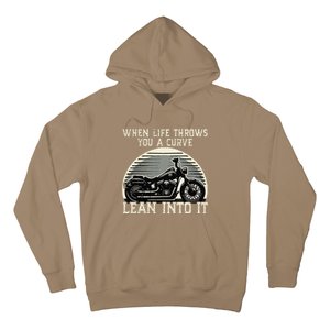 Cute When Life Throws You A Curve Lean Into It Gift Hoodie