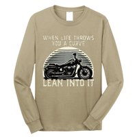 Cute When Life Throws You A Curve Lean Into It Gift Long Sleeve Shirt