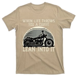 Cute When Life Throws You A Curve Lean Into It Gift T-Shirt