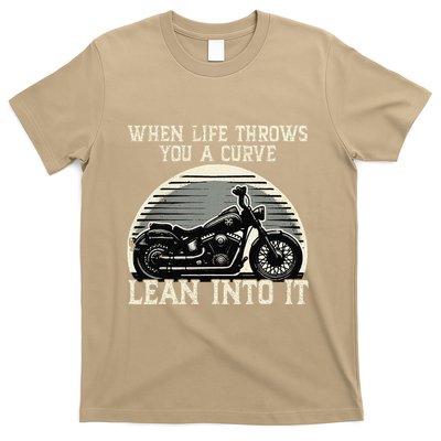 Cute When Life Throws You A Curve Lean Into It Gift T-Shirt
