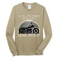 Cute When Life Throws You A Curve Lean Into It Gift Tall Long Sleeve T-Shirt