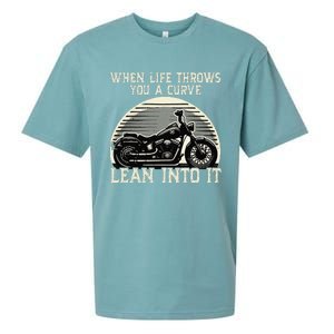 Cute When Life Throws You A Curve Lean Into It Gift Sueded Cloud Jersey T-Shirt