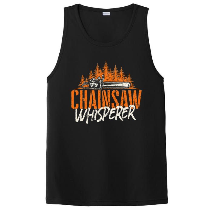 Chainsaw Whisperer Lumberjack Logger Woodworker Woodsman PosiCharge Competitor Tank