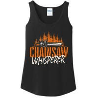 Chainsaw Whisperer Lumberjack Logger Woodworker Woodsman Ladies Essential Tank