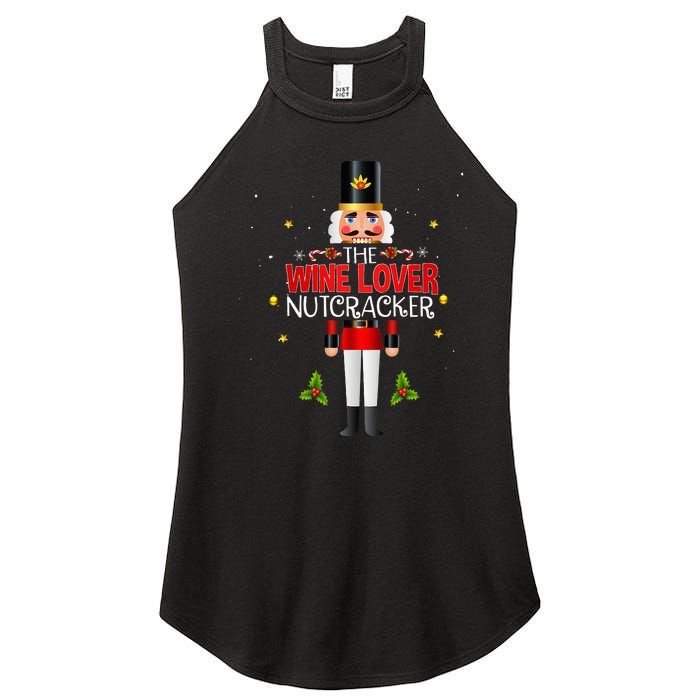 Christmas Wine Lover Nutcracker Group Matching Family Women’s Perfect Tri Rocker Tank