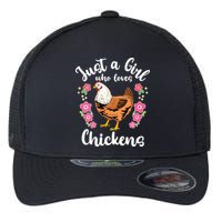 Chicken Who Loves Chickens Flexfit Unipanel Trucker Cap