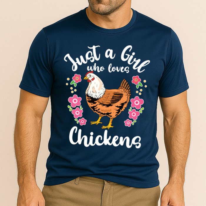 Chicken Who Loves Chickens Cooling Performance Crew T-Shirt