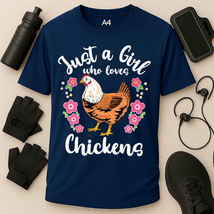 Chicken Who Loves Chickens Cooling Performance Crew T-Shirt