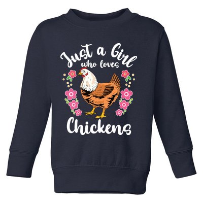 Chicken Who Loves Chickens Toddler Sweatshirt