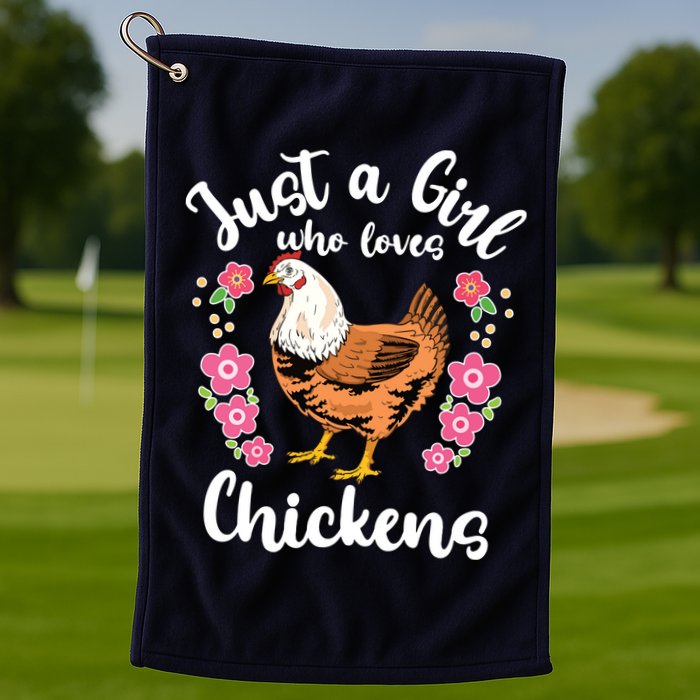 Chicken Who Loves Chickens Golf Towel