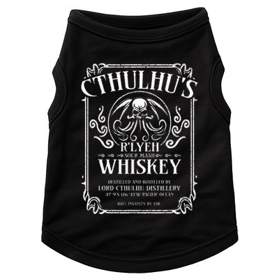 Cthulhu Whiskey Label Doggie Tank