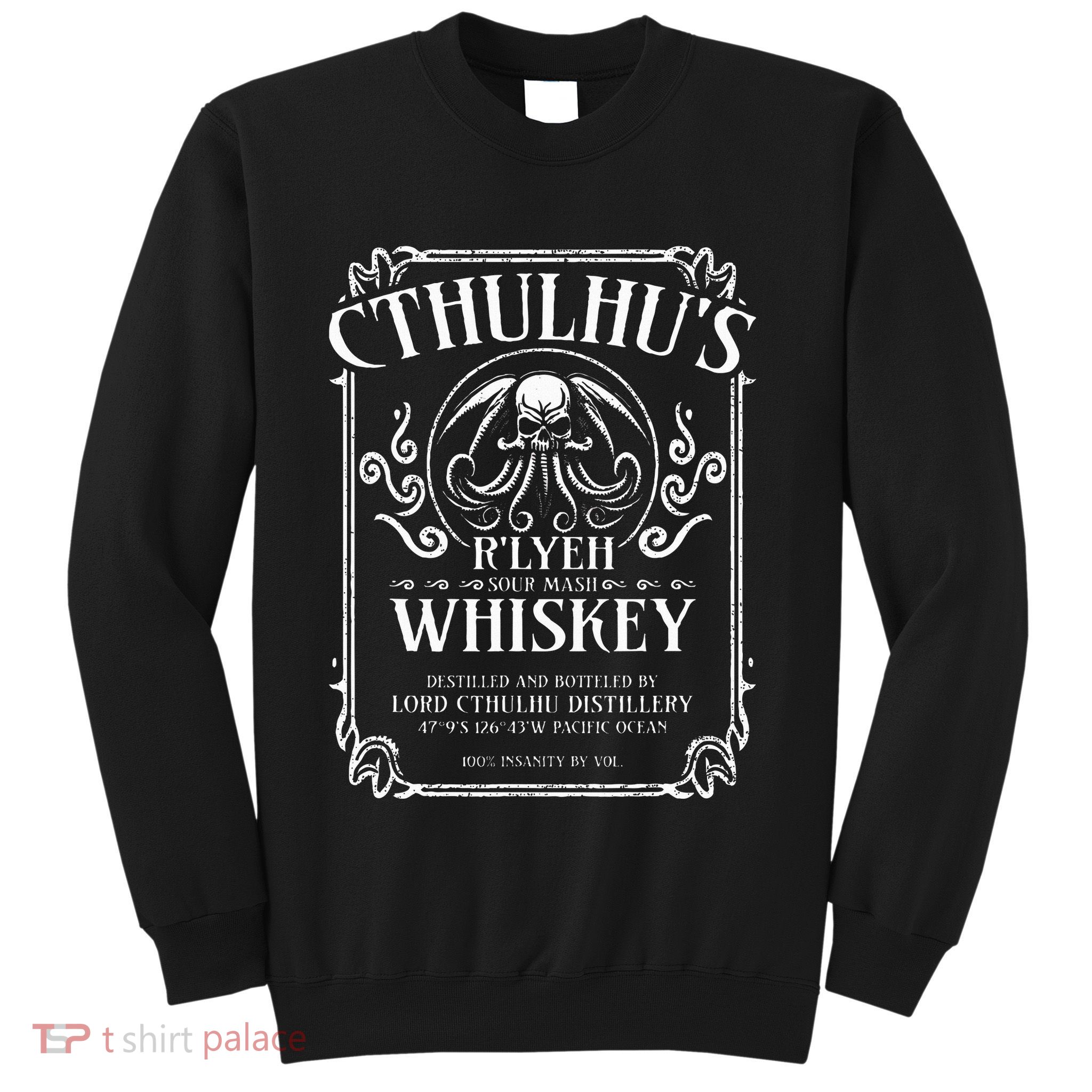 Cthulhu Whiskey Label Sweatshirt