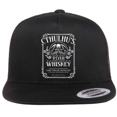 Cthulhu Whiskey Label Flatbill Hat