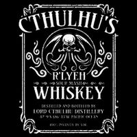 Cthulhu Whiskey Label 16 in Basic Backpack
