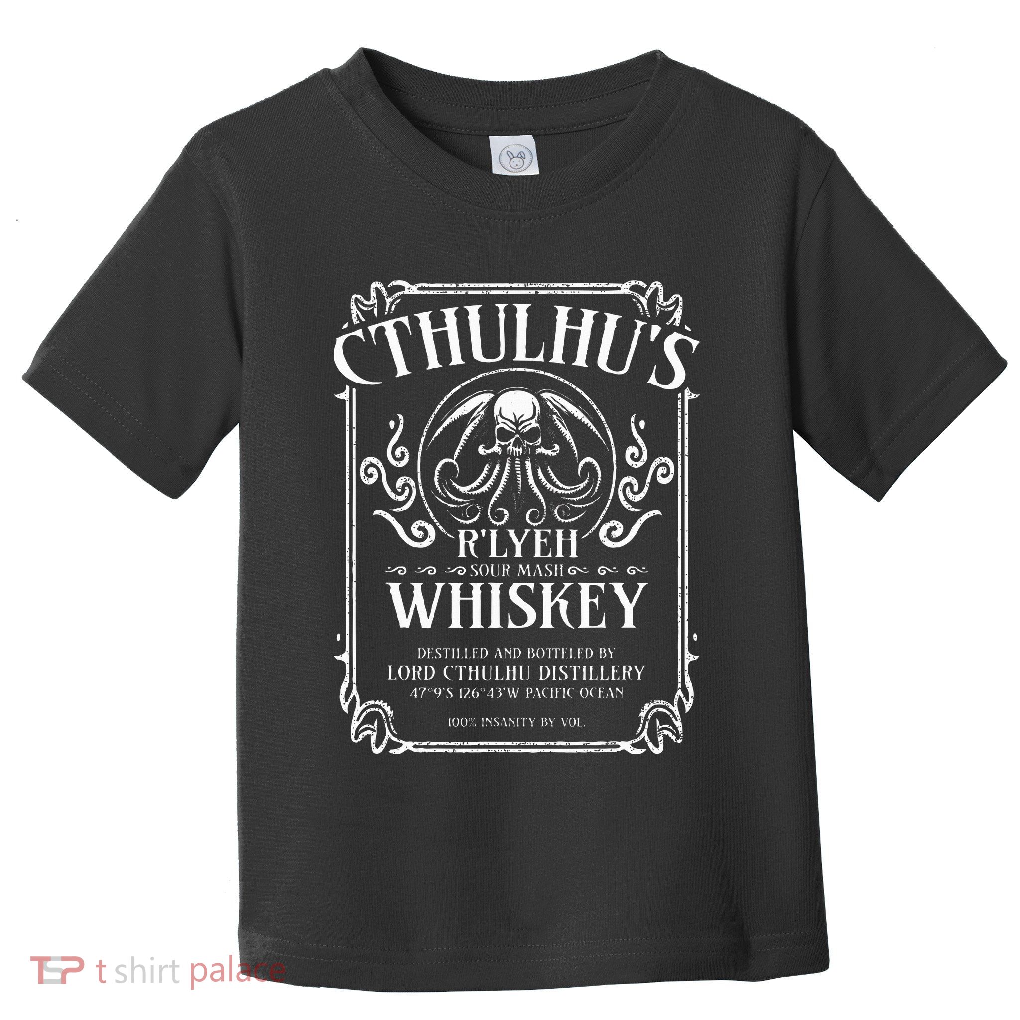 Cthulhu Whiskey Label Toddler T-Shirt